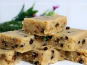 Χαλβάς σιμιγδαλένιος με αμύγδαλα και σταφίδες