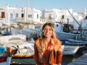Η Βάσια Κωσταρά με boho φόρεμα στη Νάουσα