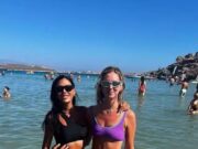 Συνάντηση της Ιωάννας Μπούκη με την Κιάρα Φεράνι στην Πάρο