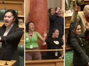 Μαορί βουλευτές χόρεψαν χάκα στο κοινοβούλιο για να διαμαρτυρηθούν (Δείτε το βίντεο)