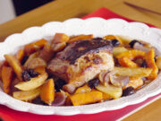 Χριστουγεννιάτικο μπούτι με λαχανικά