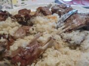 Κατσικάκι στο φούρνο με ρύζι