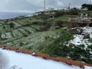 Στα λευκά ντύθηκαν νησιά του Αιγαίου
