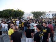 Χαμός στη Πάρο για το τρόπαιο της ΑΕΚ