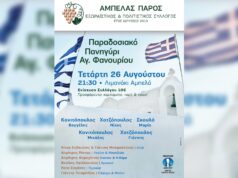 Παραδοσιακό πανηγύρι Αγίου Φανουρίου, την Τετάρτη 26 Αυγούστου στον Αμπελά