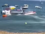 Στιγμές πανικού στη Νάξο: Ατζαμής χειριστής σκάφους έχασε τον έλεγχο και… (BINTEO)